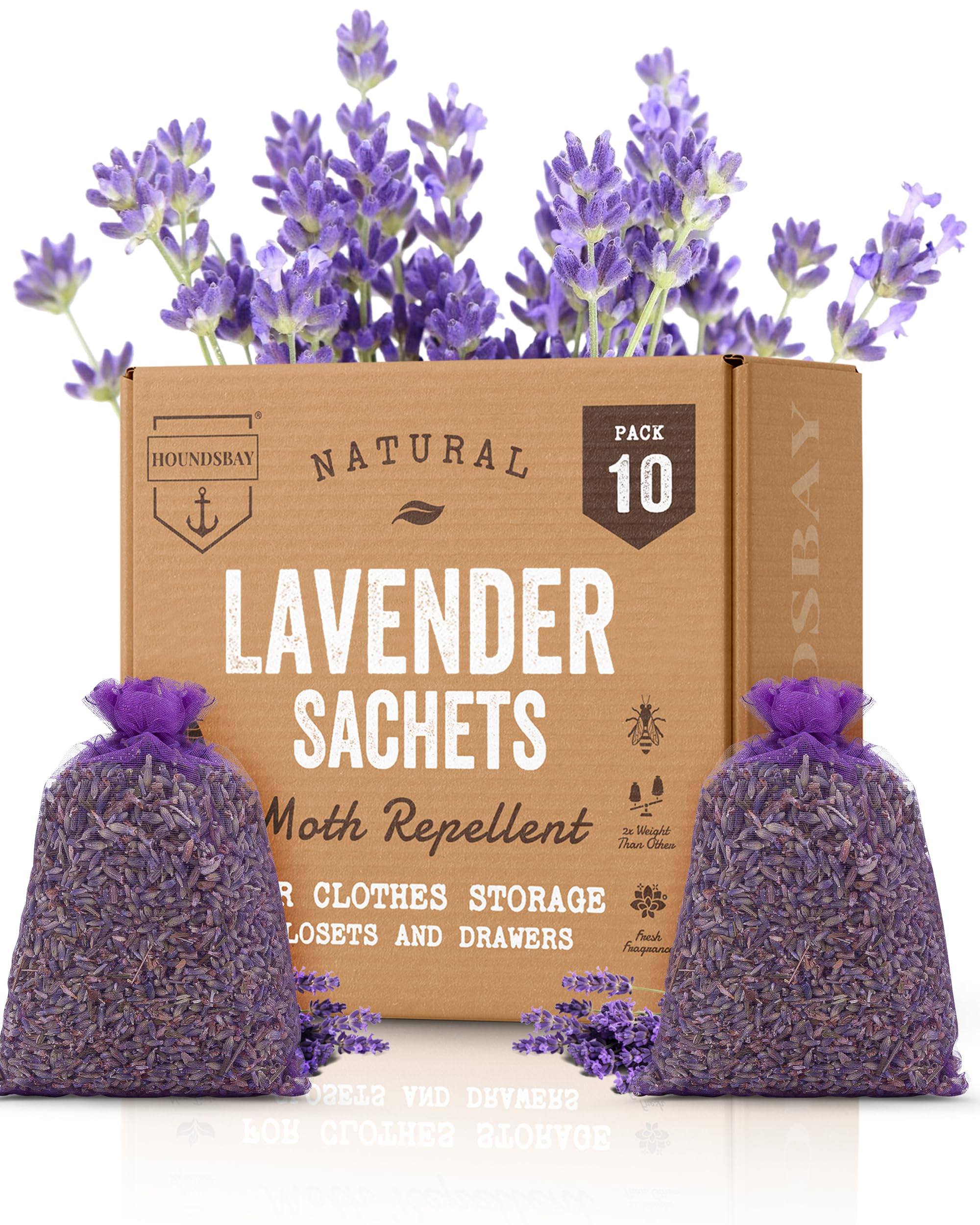 Amazon.com: 10 Lavender Sachet Bags, Fully Stuffed Scented Sachets